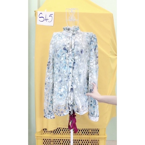 Áo somi thun xanh vảy cá đại dương freesize.S45