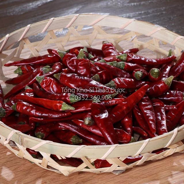 Ớt khô nguyên trái 500g (nguyên liệu lẩu tứ xuyên, thơm, cay nồng)