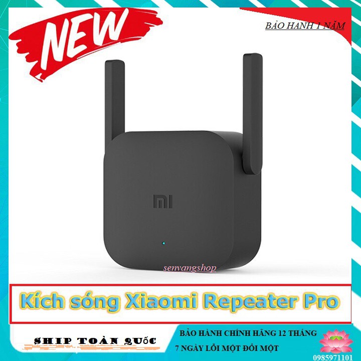 Kích Sóng Wifi Xiaomi Repeat Pro phiên bản mới 300 Mbps New ( có bản Bộ khuếch đại Wifi Wireless – N WIFI Repeater)