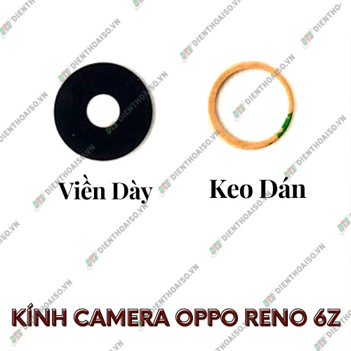 Kính camera oppo reno reno 6z kèm keo dán