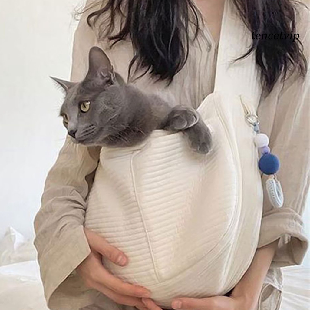 Túi Đeo Chéo Một Bên Vai Bằng Vải Bạt Di Động Cho Thú Cưng
