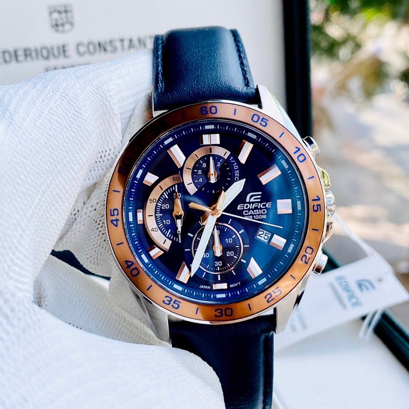 Đồng hồ nam dây da Casio Edifice EFV 550L 2AVUDF