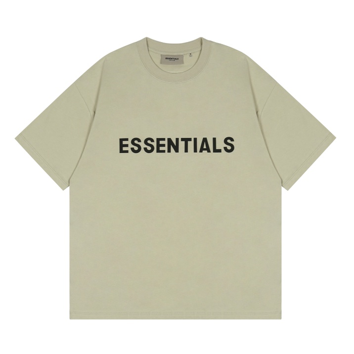 Áo Thun Silicone Ngắn Tay In Chữ Fear of God FOG tshirt Essals Cho Cặp Đôi