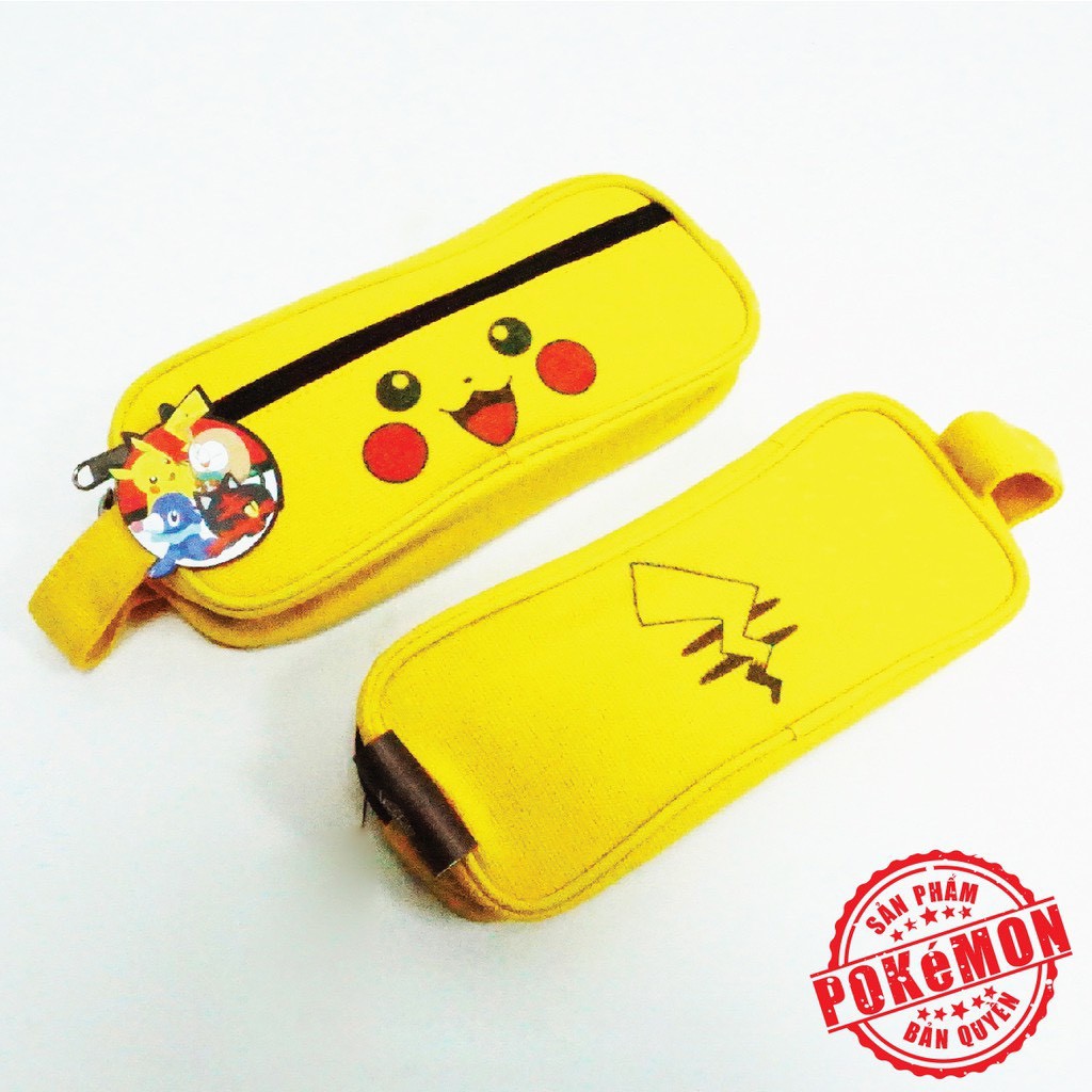 Hộp bút vải Pi.Ka.Chu Po_ké_mon dễ thương