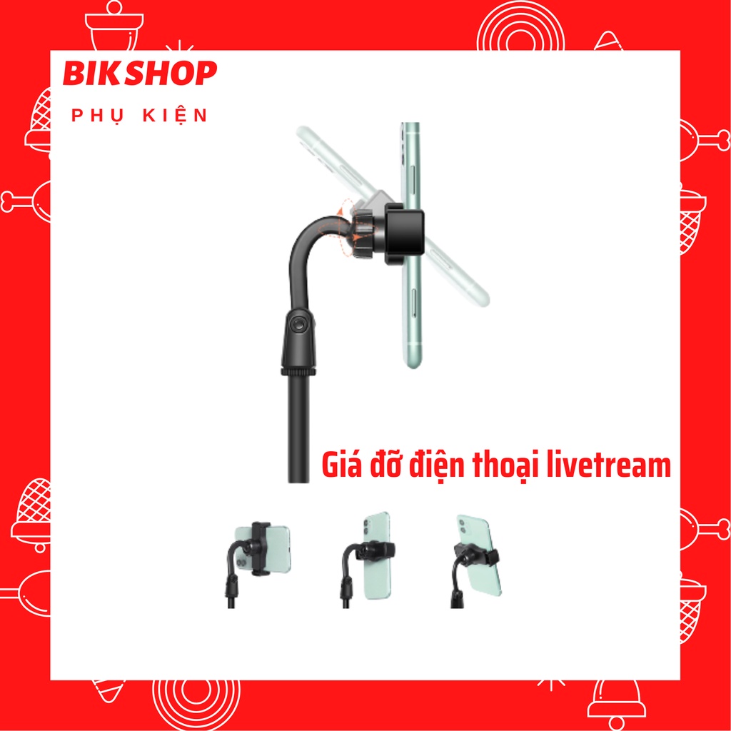 [HÀNG LOẠI 1] Giá Đỡ Điện Thoại Kẹp Điện Thoại Livestream Xem Video Xoay 360 Độ