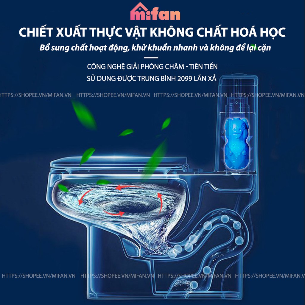 Chai Thả Bồn Cầu LKB 230gr Hình Con Heo - Tẩy Vệ Sinh Làm Sạch Diệt Khuẩn Khử Mùi Bồn Cầu - HÀNG CHÍNH HÃNG