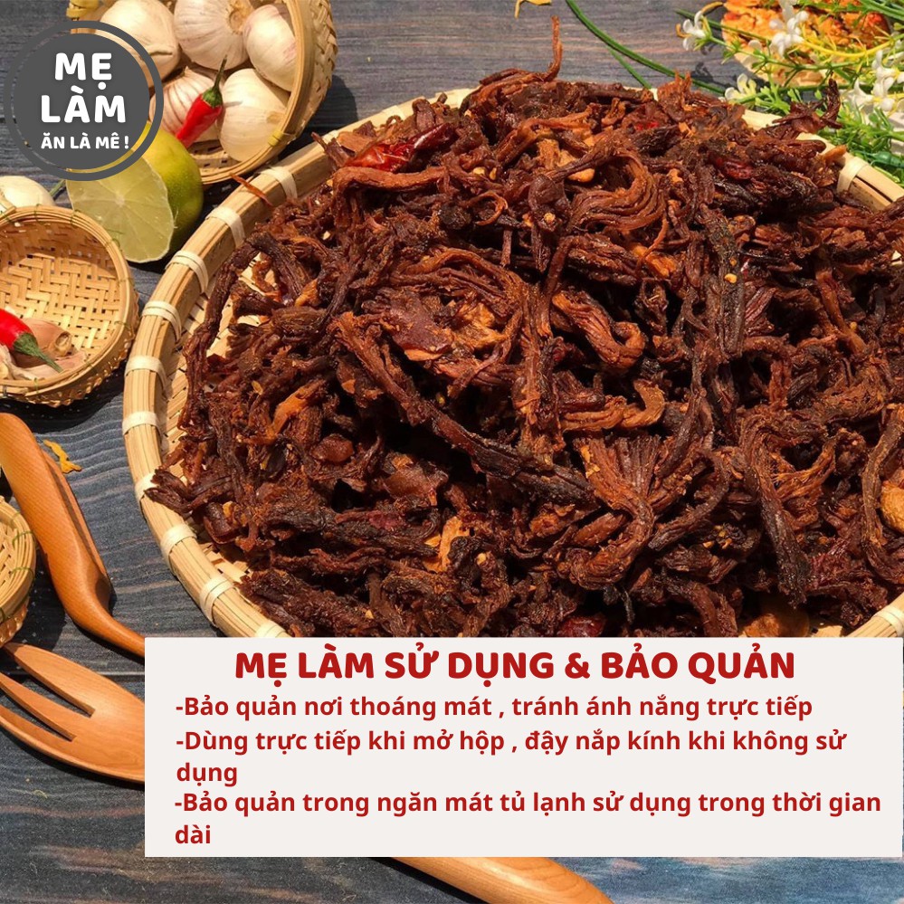 Khô heo cháy bơ tỏi Mẹ Làm 300g đồ ăn vặt Sài Gòn vừa ngon vừa rẻ đảm bảo vệ sinh an toàn thực phẩm | BigBuy360 - bigbuy360.vn