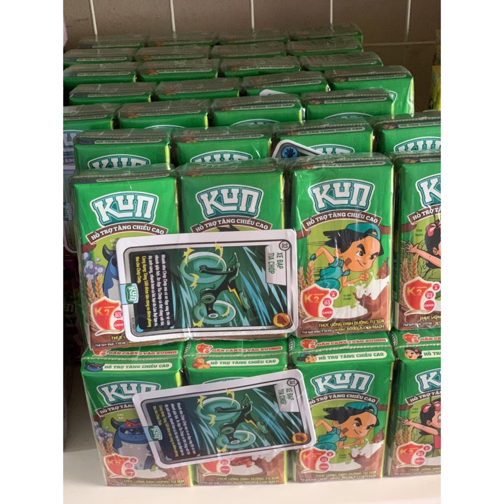 Lốc 4 hộp 110ml sữa Kun socola/kem dâu/nho/cam/trái cây/có đường | BigBuy360 - bigbuy360.vn