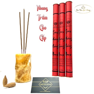 Nhang Trầm Hương Quảng Nam Ống 63 Nén Hương Sạch Thơm Tự Nhiên Không Hóa Chất Thờ Cúng Phong Thủy - BẢO TRẦM LINH HƯƠNG