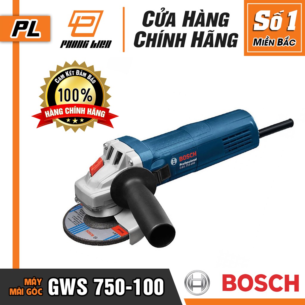 Máy Mài Góc Bosch GWS 750-100 (100MM-750W) - Hàng Chính Hãng