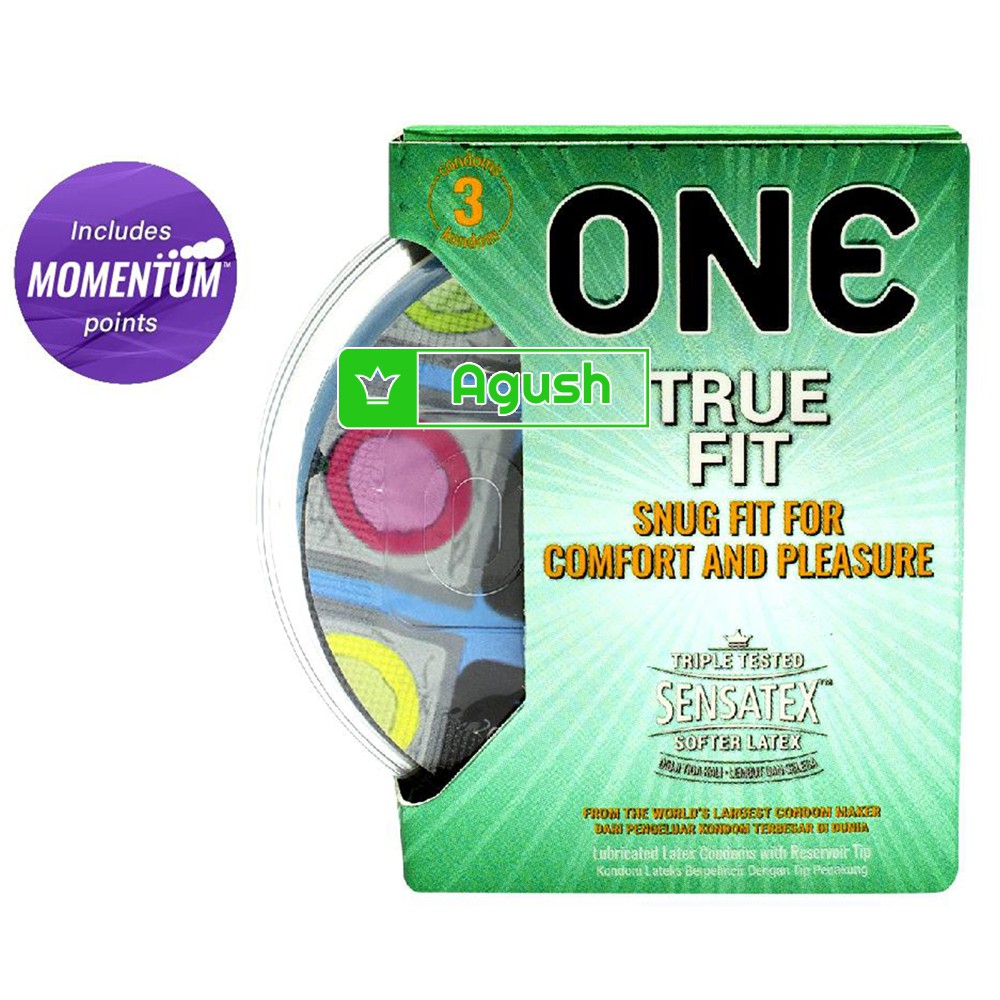 Bao cao su cao cấp gia đình size nhỏ chính hãng ONE TRUE FIT condom loại size nhỏ 49mm hộp 3 cái giá rẻ che tên sản phẩm