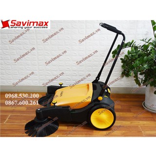 Xe quét rác đẩy tay clepro cw-800/02, máy quét rác đẩy tay đa năng hàng cức chất giá siêu rẻ-bảo hành 12 tháng