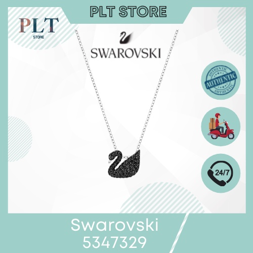 Dây chuyền Swarovski 5347329 thiên nga đen to, dây bạc