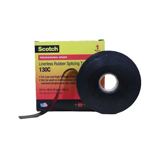 Băng keo cách điện trung thế 3M Scotch 130C - 19mm x 9,1m