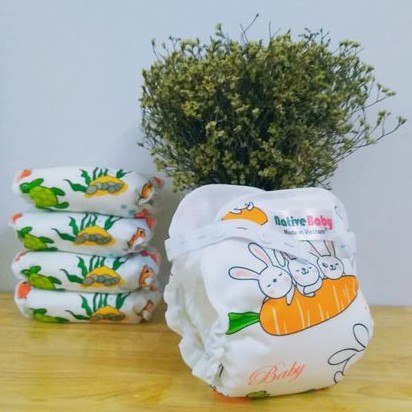 Tã vải Native Baby chống hăm - Free size 0-3 tuổi (tối đa 15kg)