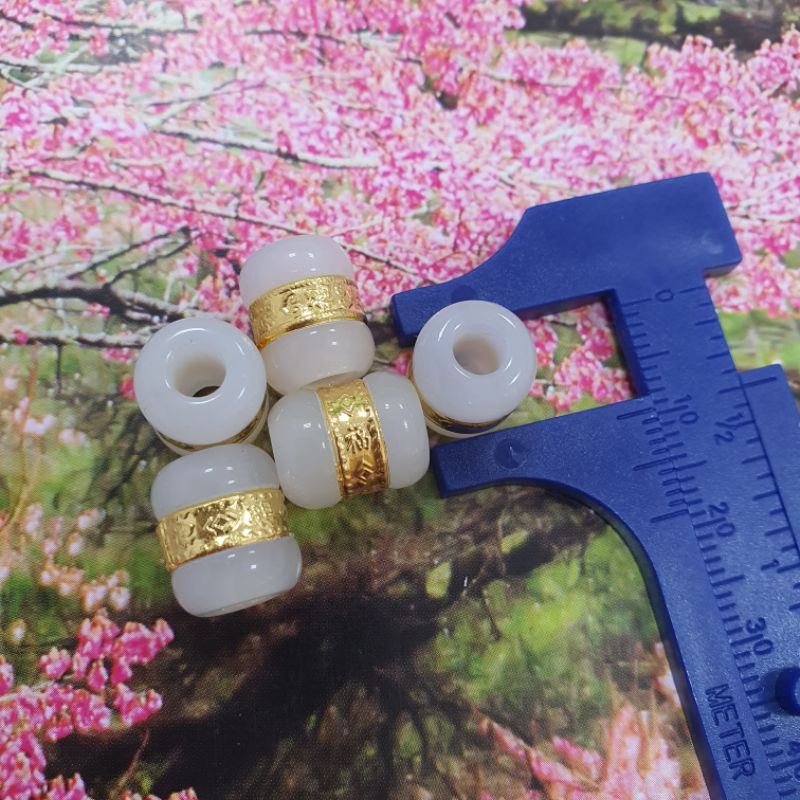 Lu thống quấn mảnh vàng 10x12mm