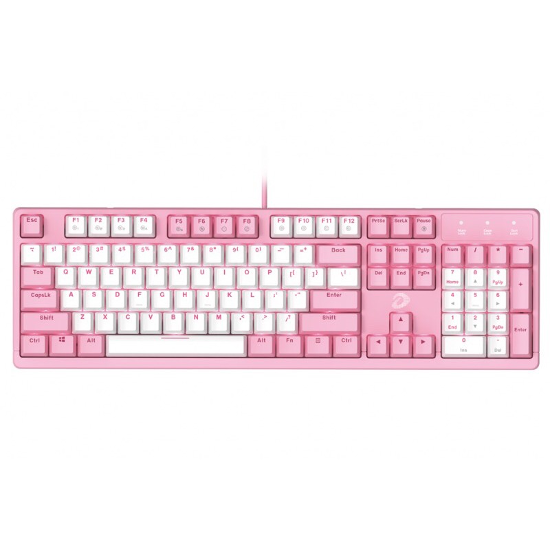 Bàn phím cơ Gaming DAREU EK1280s PINK-WHITE 104KEY