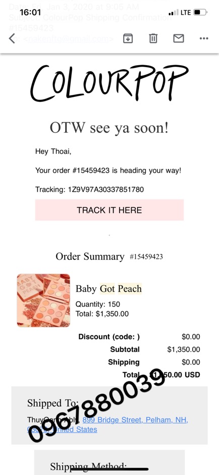 [Bán chạy] Baby Got Peach Bảng măt Hoàn Hảo Của Colourpop