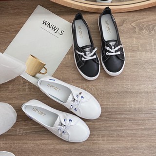 Sale (Giày cao cấp nữ) Giày slipon 3 màu - Siêu cute : 2021 ^ . XX