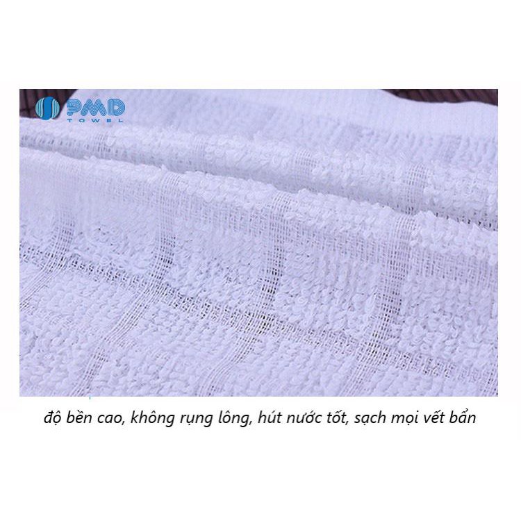 [Sale Giới Hạn] Khăn Lau, Khăn Ăn Trắng Kẻ ô, Khăn Lạnh trong nhà hàng 24x24 cotton, Lau tay, Lau Bếp Thấm Hút Nhanh,Bền