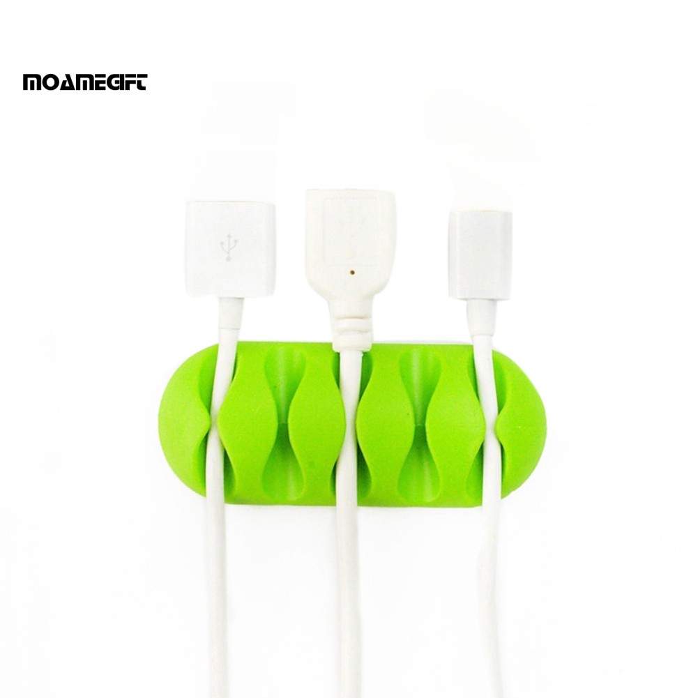 Kẹp giữ cố định dây cáp sạc chia 5 ngăn tiện lợi | BigBuy360 - bigbuy360.vn