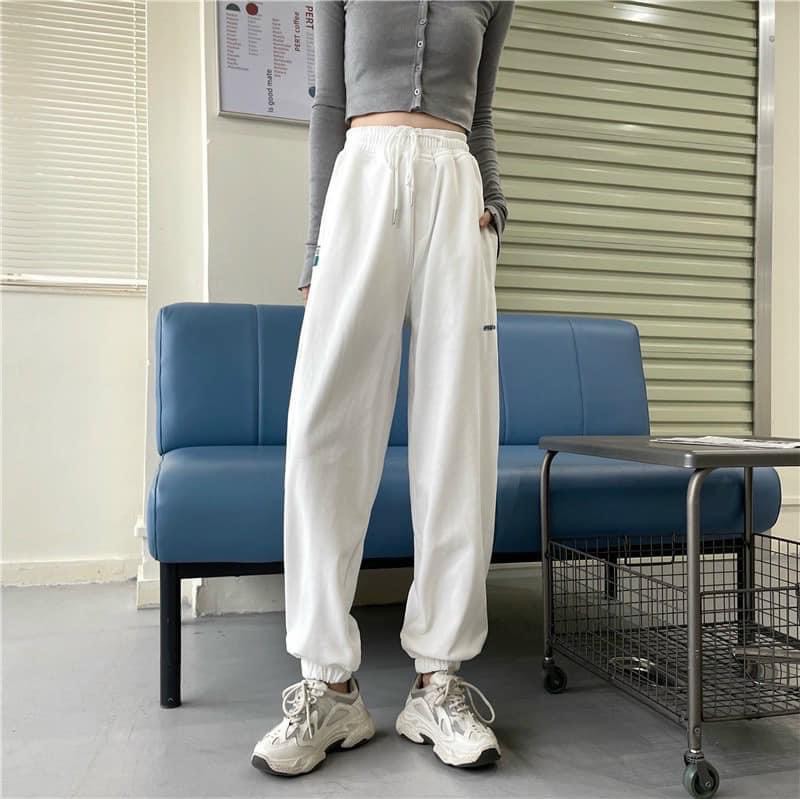Quần Nỉ Thể Thao 3 Màu Chất Nỉ Ngoại Cao Cấp Co Giãn Quần Jogger Freesize