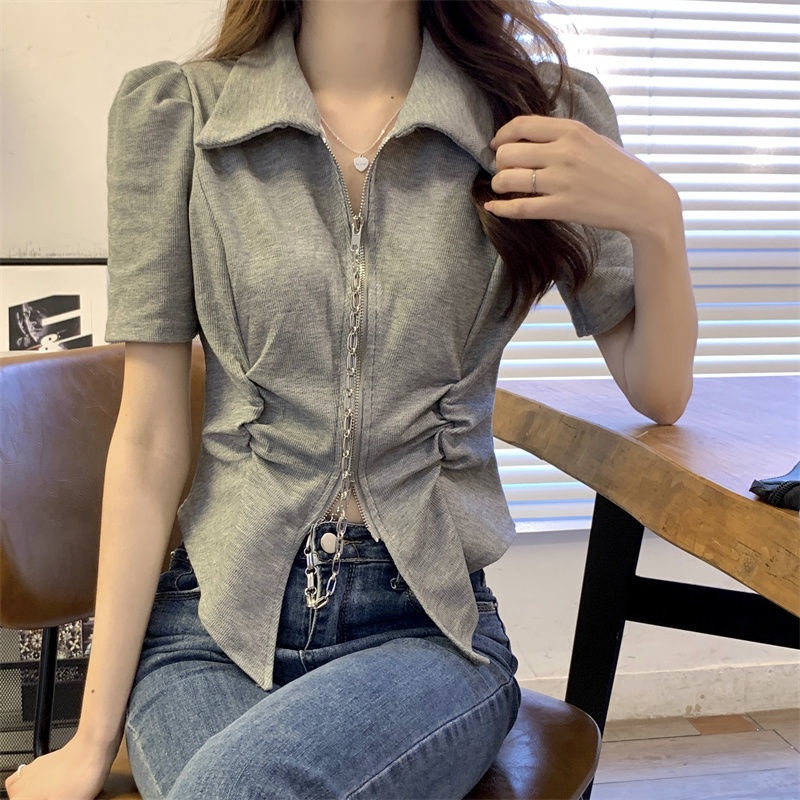 COZOK Áo polo Tay Ngắn Dáng Ôm Thời Trang Trẻ Trung