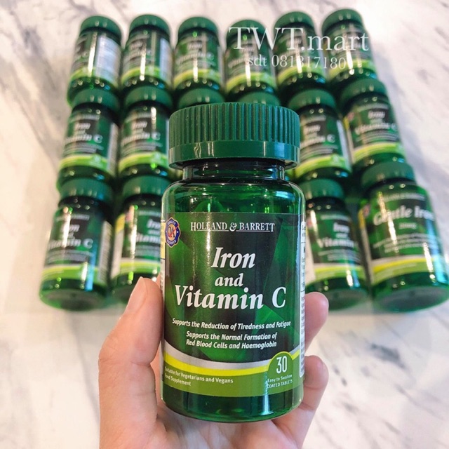 Sắt và vitamin c của Holland Barrett