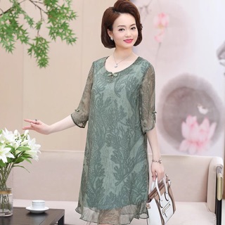 Váy trung niên U50-U60.Sz:XL-4XL