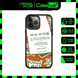 Ốp lưng iPhone Laundry Tag | Brown chống sốc độc quyền thiết kế bởi Casehub
