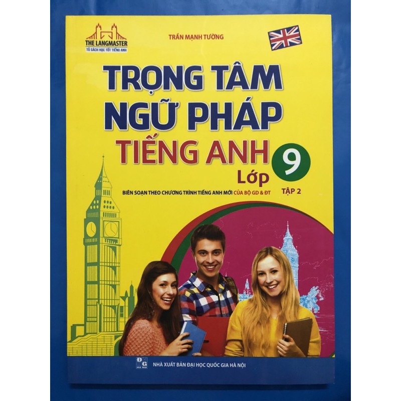 Sách - Trọng tâm ngữ pháp tiếng anh lớp 9 (Combo 2 tập)