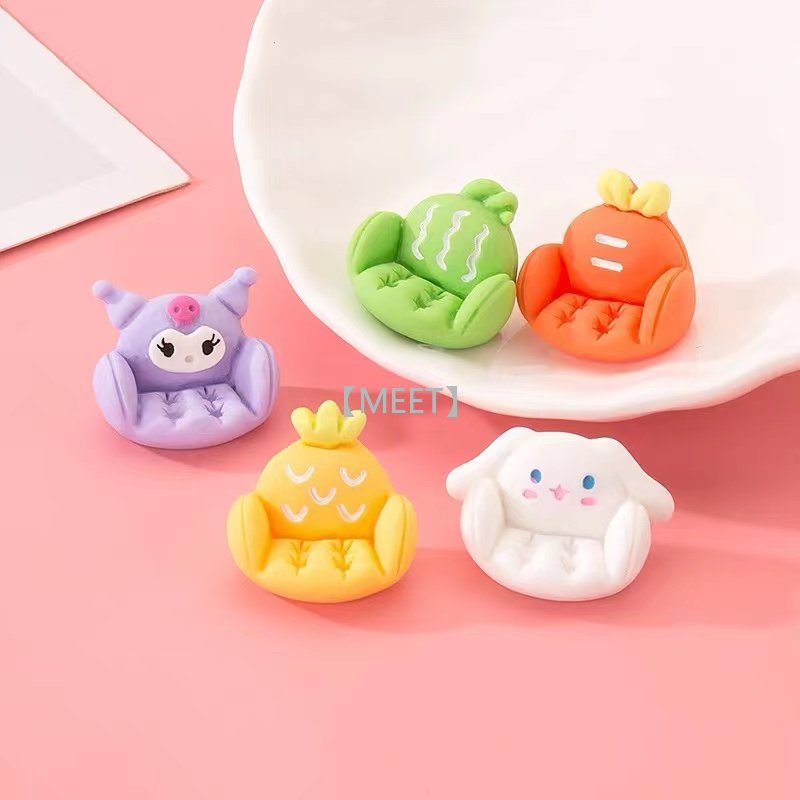 1 Ghế Sofa Ba Chiều Hình Chú Chó Hoạt Hình Bằng Nhựa Resin DIY