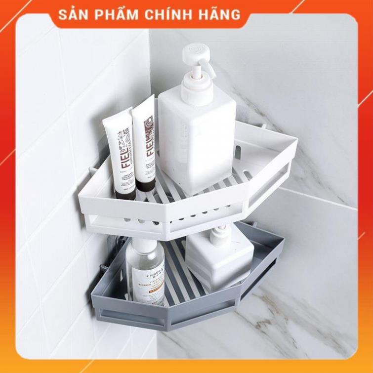 Kệ Dán Tường Nhà Tắm,Nhà Bếp Tiện Dụng (Kèm 2 Miếng Dán)