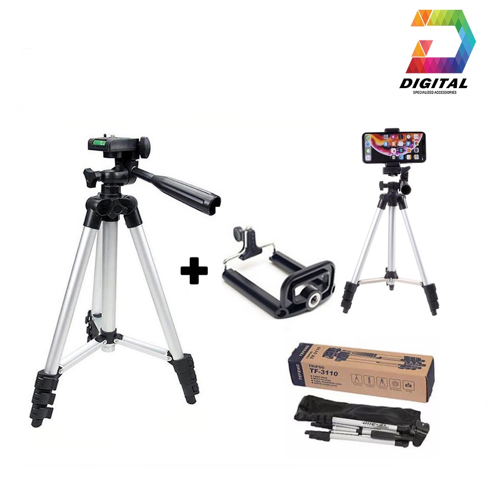 Tripod 3 Chân Cho Điện Thoại, Máy Ảnh 3110 Đa Năng