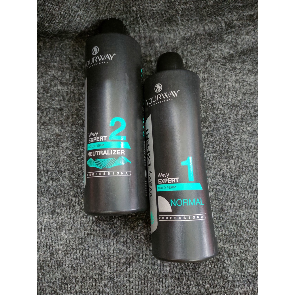 1 cặp Uốn lạnh Yourway Normal dùng cho tóc thường 500ml
