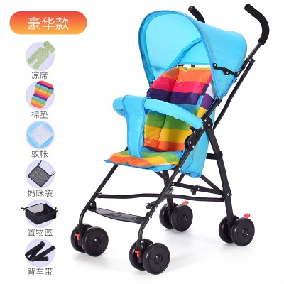 xe đẩy siêu nhẹ xách tay -xe đẩy em bé gấp đơn giản+quà tặng 6 món - xe đẩy mini kid xe đẩy em bé 1 2 3 4 5 tuổi