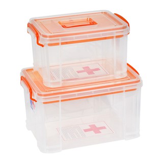 BỘ 2 HỘP Y TẾ CÓ QUAI XÁCH - SongLong Plastic