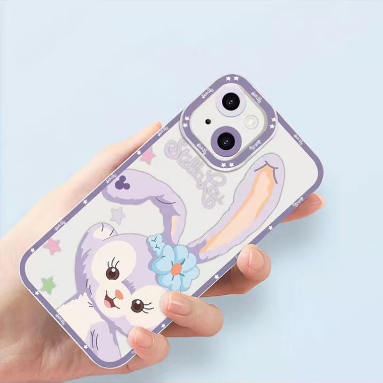 Ốp Điện Thoại TPU Mềm Trong Suốt Hình Thỏ Dễ Thương Cho Iphone 13 12 Mini 11 Pro X XR XS Max SE 2020 6 6S 7 8 Plus
