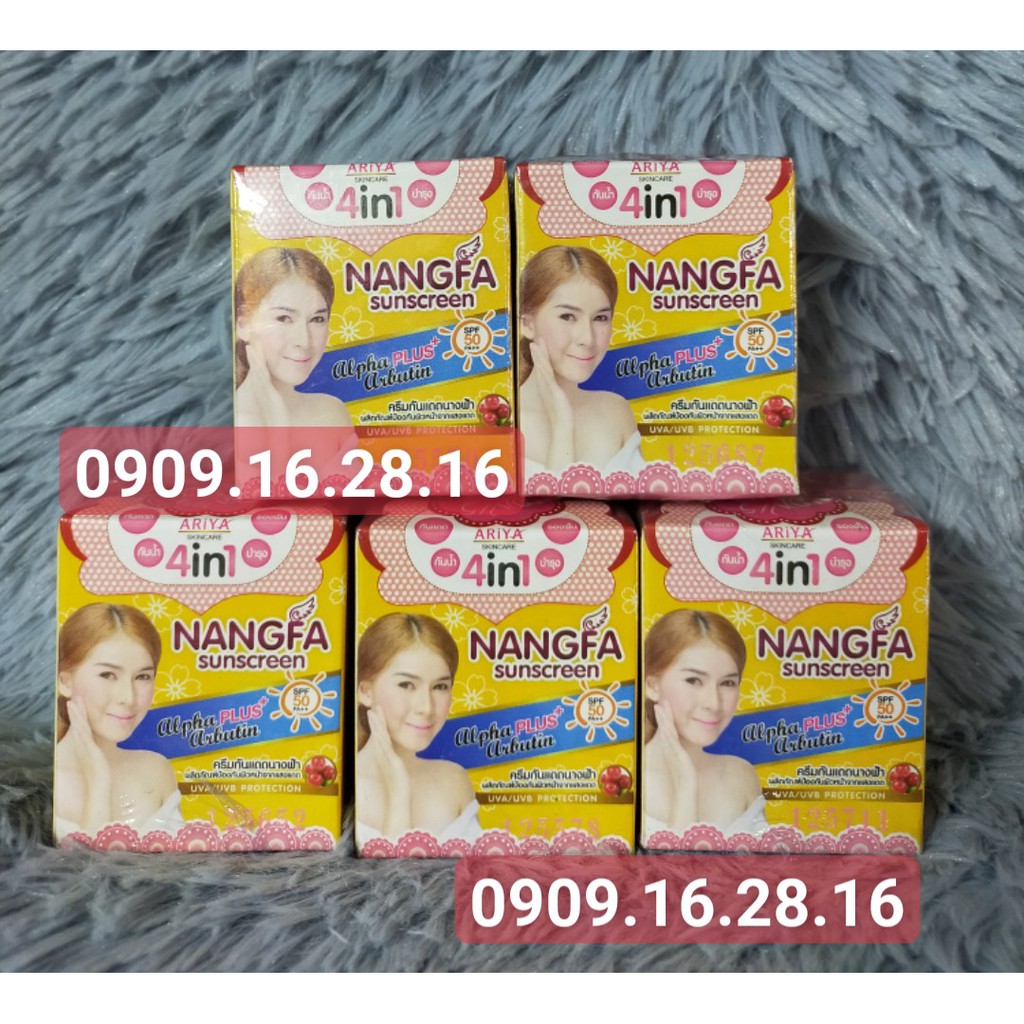 [NỘI ĐỊA THÁI LAN] Kem chống nắng che khuyết điểm Nangfa 4in1 Thái Lan 1 HỘP | BigBuy360 - bigbuy360.vn
