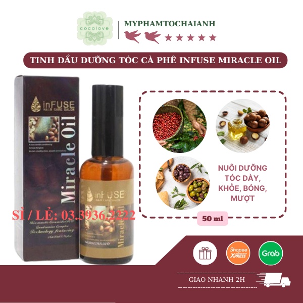 Tinh Dầu Dưỡng Tóc CAFE INFUSE MIRACLE OIL 50ML
