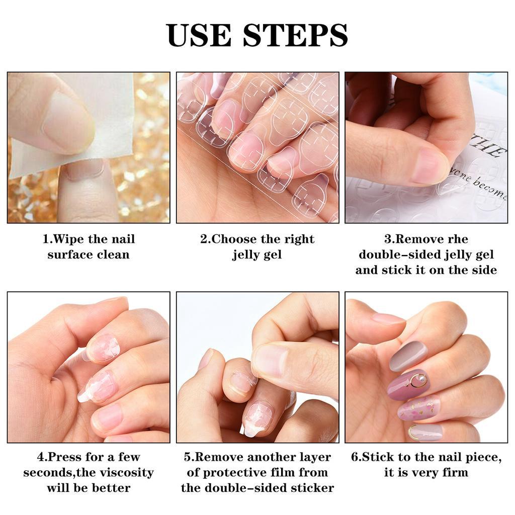[Hàng mới về] Set 24 móng tay giả có thể tháo rời tự do thời trang cho nữ