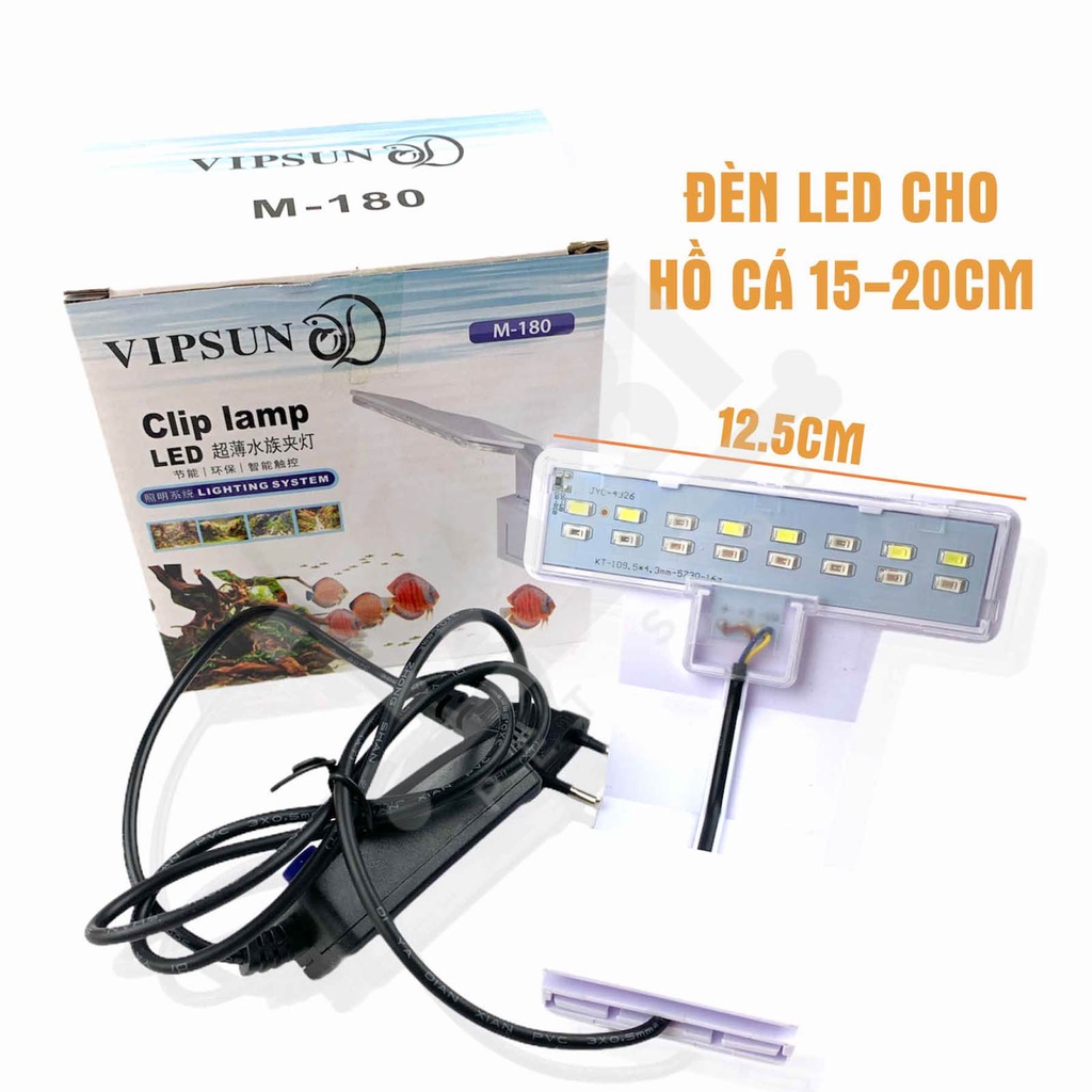 Đèn LED Kẹp Thành Hồ Cá Để Bàn, Bể Cá Thuỷ Sinh Mini