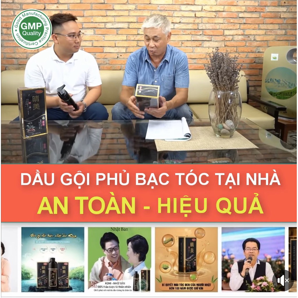 [FREESHIP CHÍNH HÃNG] 💥Dầu Gội Đen Tóc KOMI-Chính Hãng của Nhật Bản