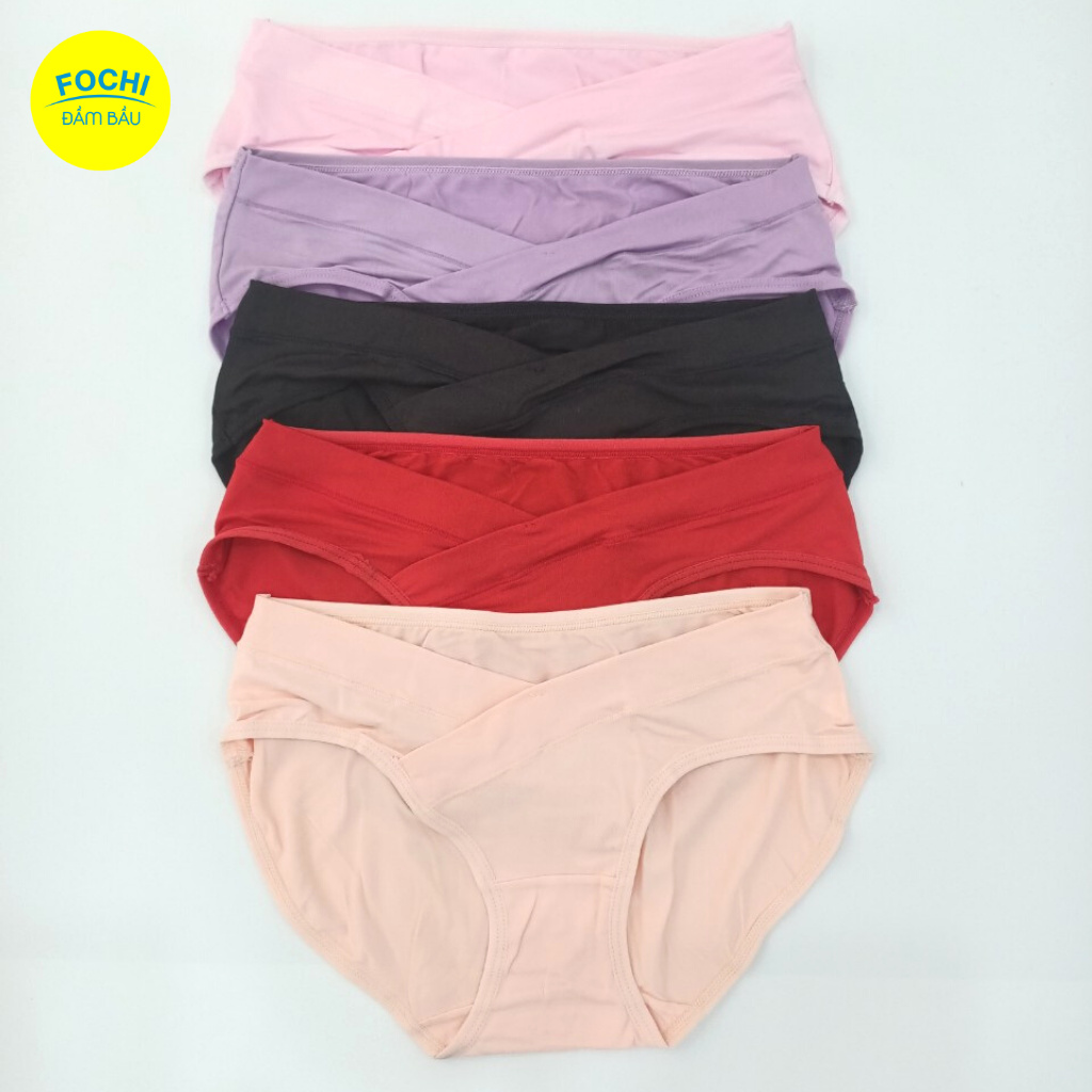 Quần Lót Nữ Cho Bà Bầu Cạp Chéo Cotton Thái FOCHI Bigsize Kháng Khuẩn Co Giãn 4 Chiều Thoáng Mát Thấm Hút Mồ Hôi QLB006 | BigBuy360 - bigbuy360.vn