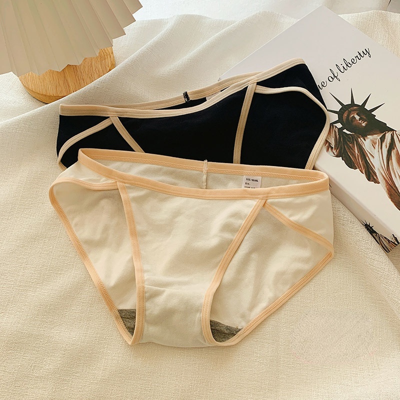 Quần Lót cotton Lưng Thấp Màu Kẹo Gợi Cảm Thoáng Khí Cho Nữ