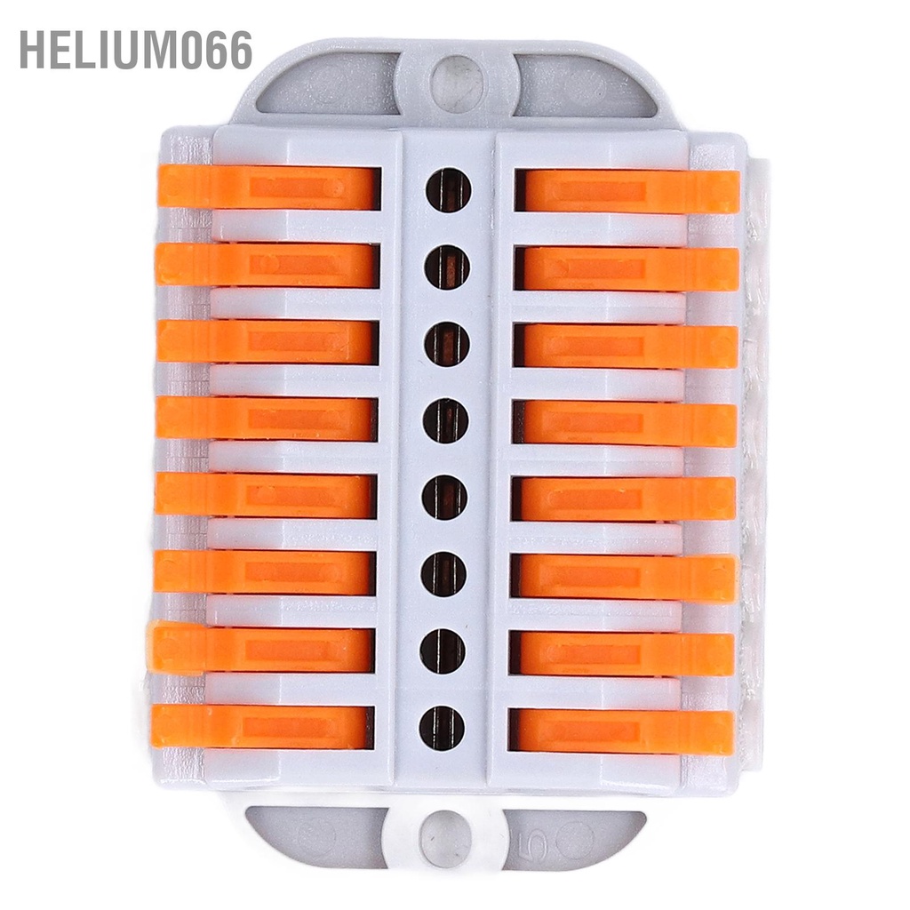 Helium066 6Pcs Thiết bị đầu cuối kết nối nhanh ABS Đầu dây nhỏ gọn mạ điện cho tòa nhà