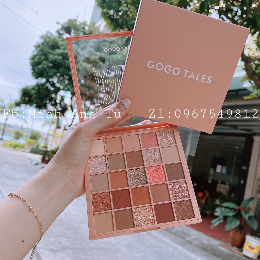 Bảng phấn mắt 25 màu GOGO TALES Crystal Color Charming Eyes 29.5g