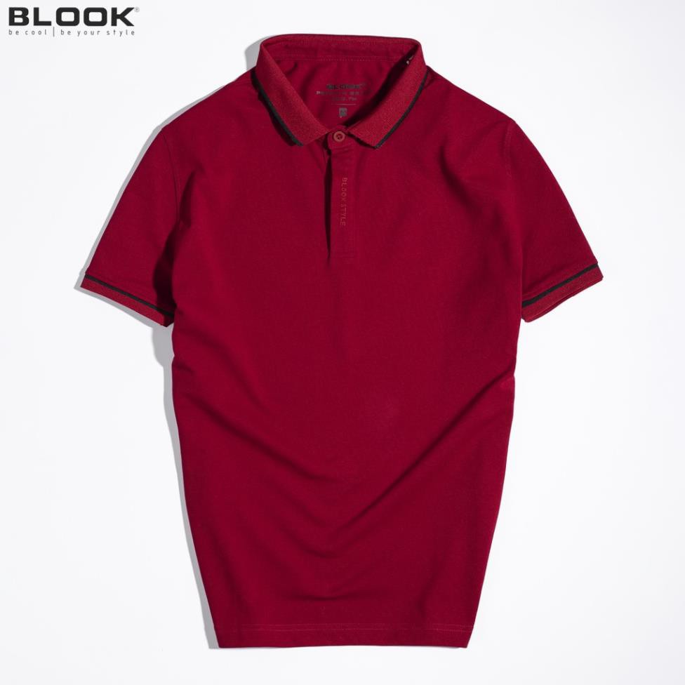 Áo polo slimfit BLOOK chất vải thun cá sấu cotton co giãn mã 33369 (HÌNH THẬT)  ༵