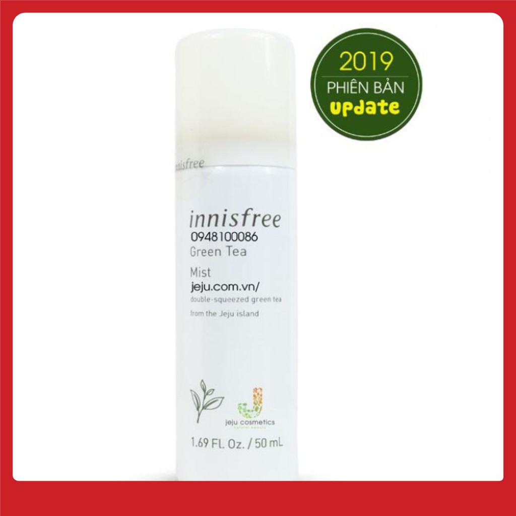 XỊT KHOÁNG innisfree green tea mineral mist 100ml +150ml