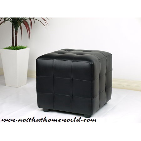 Đôn gỗ đơn 1 người ngồi có nệm bọc HW107